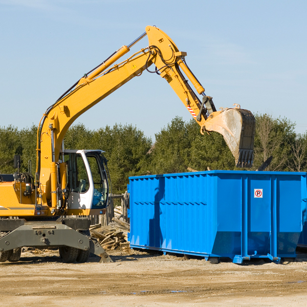 are there any restrictions on where a residential dumpster can be placed in Urbana